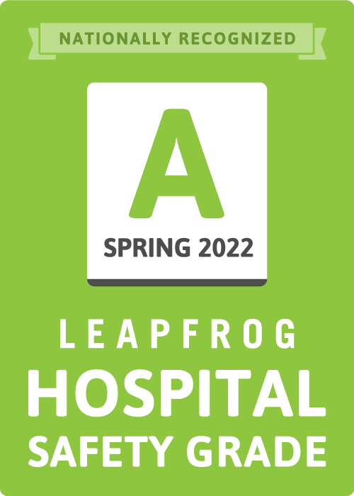 VTHH receives “A” Leapfrog Hospital Safety Grade for spring 2022.