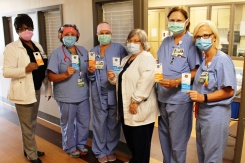 Marilyn Smith, DNP, MSN, RN, Chief Nursing Officer; Women’s Center staff: Jenny Shelton, RN; Brenda Wagnon, RN; Joyce Costa, RN, MSN, Interim Director; Mabel Shaffer, RN; and Debbie Reese, RN